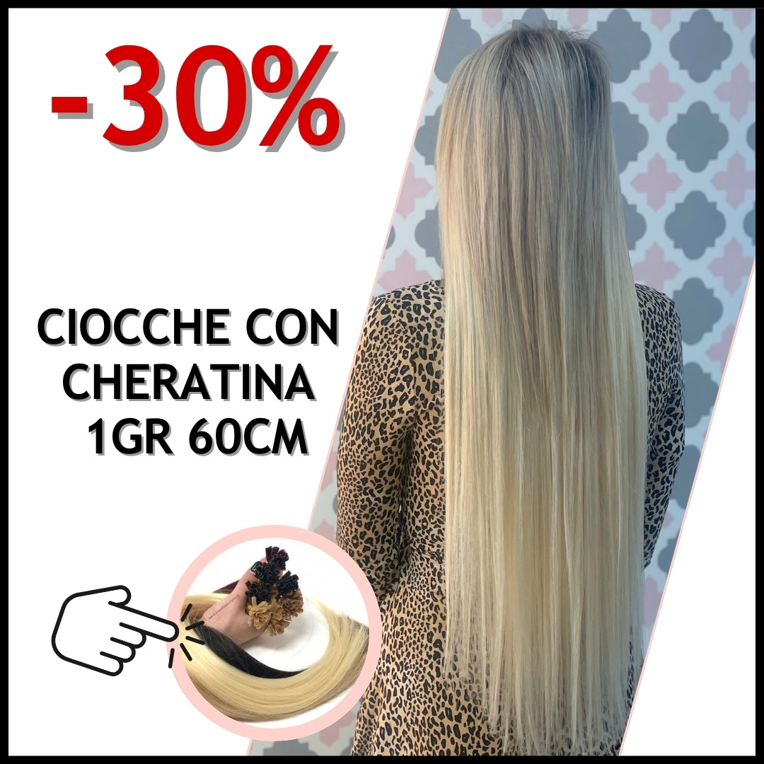 ciocche extension cheratina prezzi